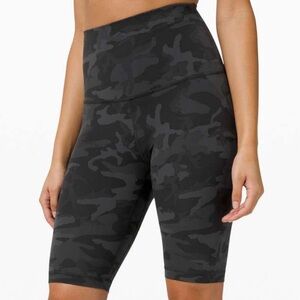 Lululemon Align Super High Rise Short 10" Incognito Camo Multi Grey size 4
